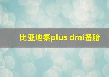 比亚迪秦plus dmi备胎